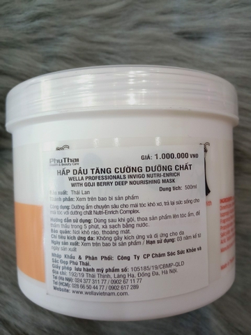 HẤP DẦU PHỤC HỒI TÓC WELLA ĐỨC 500ML