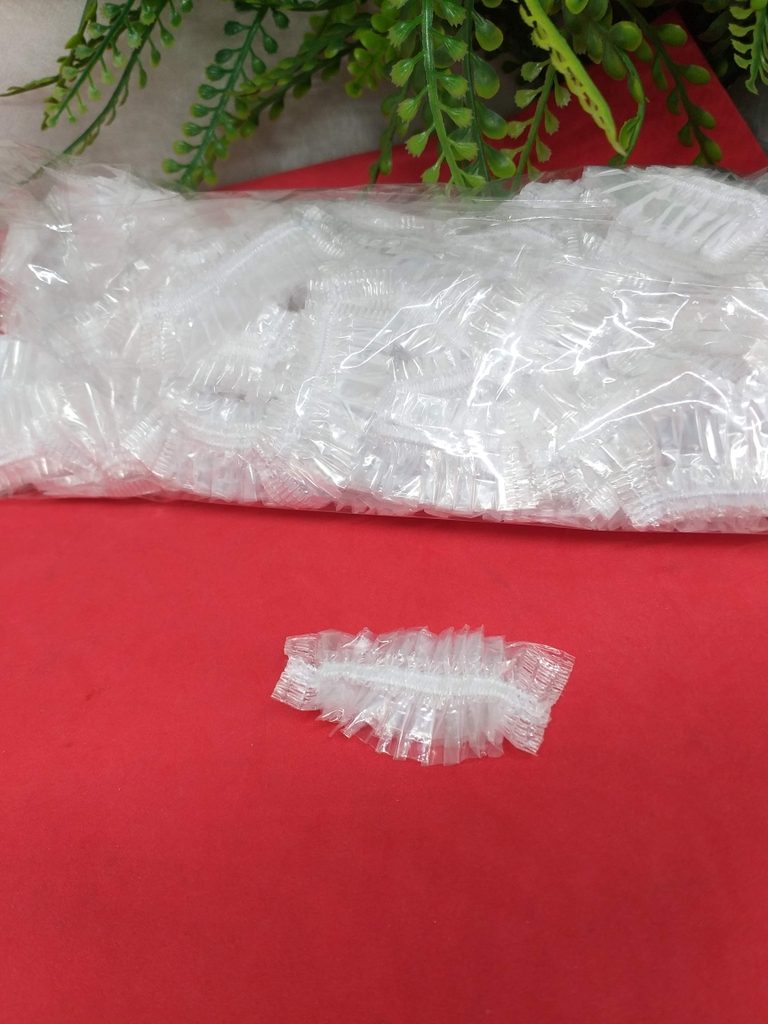 Bịch 100 bịt tai Nilon nhuộm tóc 4 Bịch 100 bịt tai Nilon nhuộm tóc - Ảnh 4