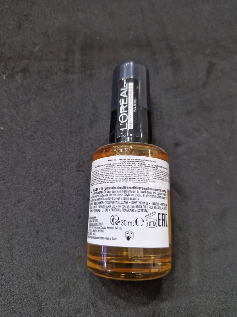 Tinh dầu L'Oréal Professionnel Paris Absolut Repair Oil dung tích 30ml 4 Tinh dầu L'Oréal Professionnel Paris Absolut Repair Oil dung tích 30ml - Ảnh 4