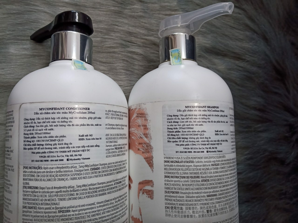 CẶP DẦU GỘI DẦU XẢ CHĂM SÓC TÓC MÀU MYCONFIDANT 1000ML*2 4 CẶP DẦU GỘI DẦU XẢ CHĂM SÓC TÓC MÀU MYCONFIDANT 1000ML*2 - Ảnh 4
