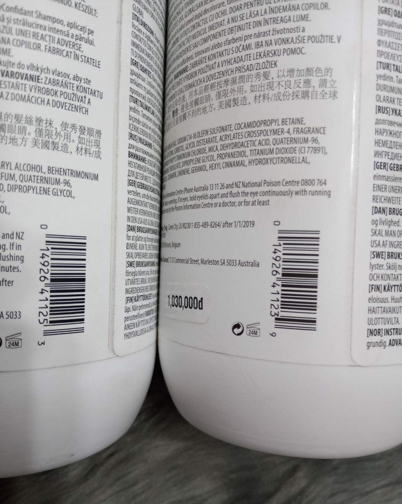 CẶP DẦU GỘI DẦU XẢ CHĂM SÓC TÓC MÀU MYCONFIDANT 1000ML*2 5 CẶP DẦU GỘI DẦU XẢ CHĂM SÓC TÓC MÀU MYCONFIDANT 1000ML*2 - Ảnh 5