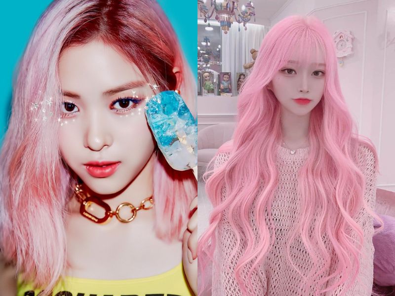 công thức nhuộm màu hồng pastel