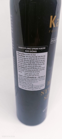 Keo xịt bóng tóc Kassi 350ml