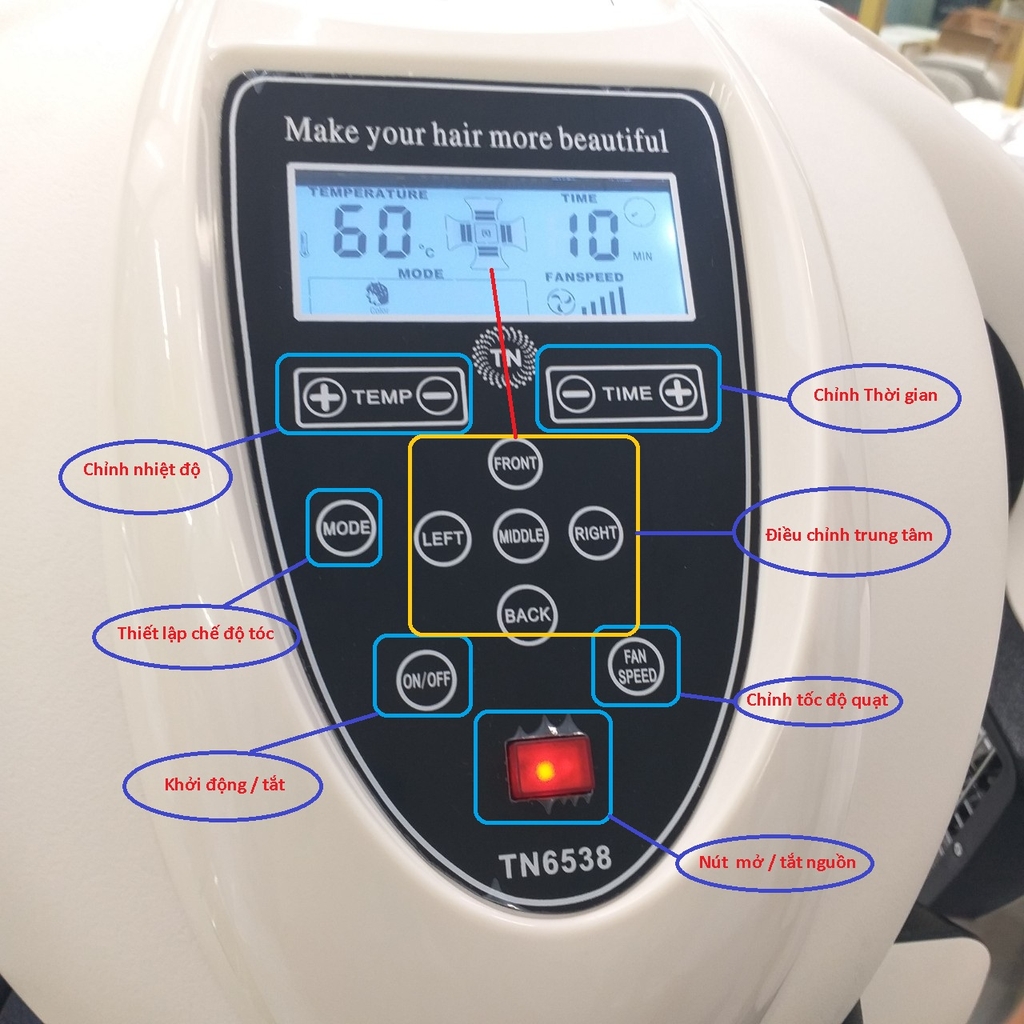 Máy Kích nhiệt TN 6538 5 Máy Kích nhiệt TN 6538 - Ảnh 5