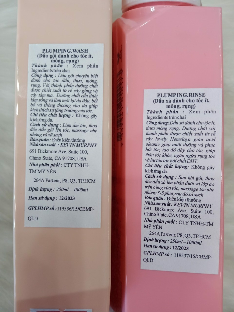 DẦU GỘI & DẦU XẢ CHO TÓC DẦU, ÍT, MỎNG, RỤNG KEVIN.PLUMPING.WASH 250ML*2 3 DẦU GỘI & DẦU XẢ CHO TÓC DẦU, ÍT, MỎNG, RỤNG KEVIN.PLUMPING.WASH 250ML*2 - Ảnh 3